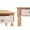 Vestibila galds ar 2 atvilktnēm Gift Decor Balts Brūns 98 x 77 x 42 cm Strīpas