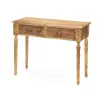 Hall Table with 2 Drawers Gift Decor Brown 98 x 77 x 42 cm Sheets