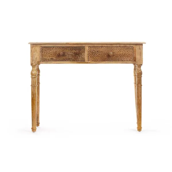 Vestibila galds ar 2 atvilktnēm Gift Decor Brūns 98 x 77 x 42 cm Loksnes