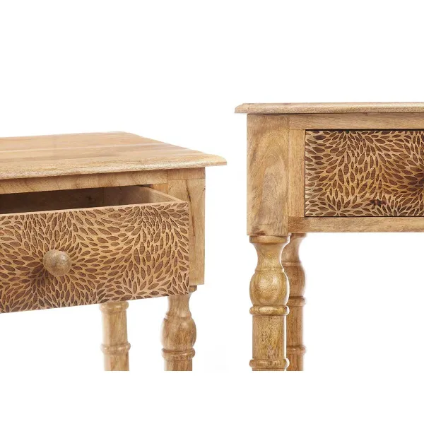 Vestibila galds ar 2 atvilktnēm Gift Decor Brūns 98 x 77 x 42 cm Loksnes