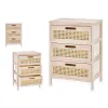 Тумба с ящиками Gift Decor Rattan Натуральный 40 x 58 x 29 cm 3 ящика