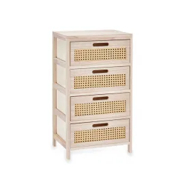Lipasto Gift Decor Rattan Luonnollinen 40 x 73 x 29 cm 40 x 70 x 29 cm 4 laatikkoa