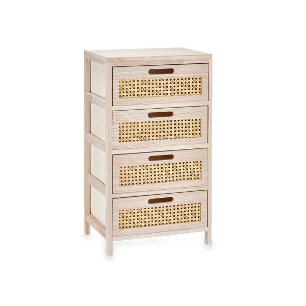 Тумба с ящиками Gift Decor Rattan Натуральный 40 x 73 x 29 cm 40 x 70 x 29 cm 4 ящика