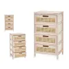 Komoda Gift Decor Rattan Natūralus 40 x 73 x 29 cm 40 x 70 x 29 cm 4 stalčiai