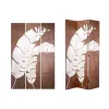 Širma Gift Decor Balta Ruda Drobė 122 x 2,5 x 180 cm 40 x 180 x 7 cm