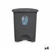 Мусорное ведро с педалью Антрацитный Пластик 30 L (4 штук)