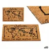 Doormat Gift Decor World Printed PVC 100 % PVC Coconut Fibre 40 x 2 x 60 cm (10 Units)