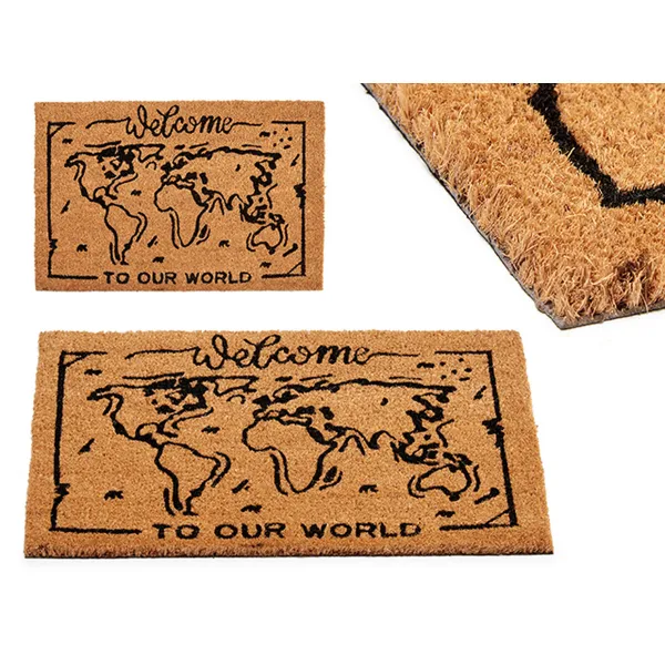 Durų kilimėlis Gift Decor World Raštuotas PVC 100 % PVC Kokoso pluoštas 40 x 2 x 60 cm (10 vnt.)