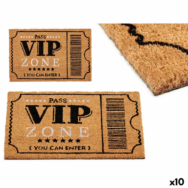 Kynnysmatto Gift Decor VIP Printattu PVC 100 % PVC Kookoskuitu 40 x 2 x 60 cm 60 x 2 x 40 cm (10 osaa)