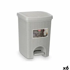 Šiukšlių dėžė Stefanplast Šviesiai pilka Plastmasinis 20 L (6 vnt.)