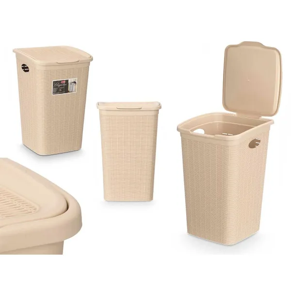 Контейнерное ведро Stefanplast Кремовый Пластик 50 L 36 x 54,5 x 38 cm (6 штук)
