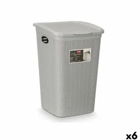Контейнерное ведро Stefanplast Светло-серый Пластик 50 L 36 x 54,5 x 38 cm (6 штук)