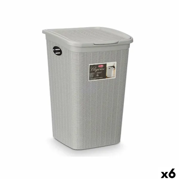 Контейнерное ведро Stefanplast Светло-серый Пластик 50 L 36 x 54,5 x 38 cm (6 штук)