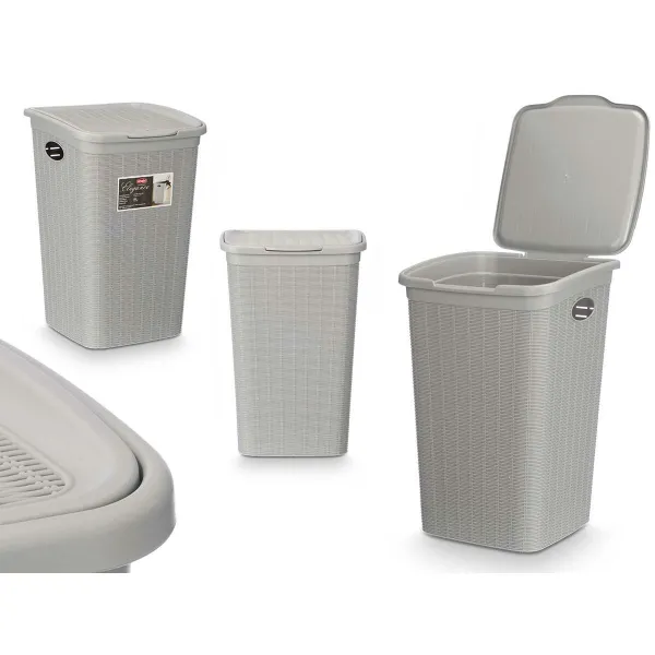 Kaušo konteineris Stefanplast Šviesiai pilka Plastmasinis 50 L 36 x 54,5 x 38 cm (6 vnt.)