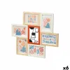 Фото рамка Gift Decor Разноцветный Металл Деревянный MDF (6 штук)