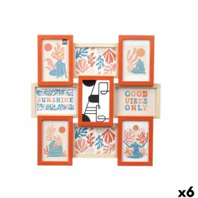 Nuotraukų rėmelis Gift Decor Spalvotas Metalinis Medžio MDF (6 vnt.)