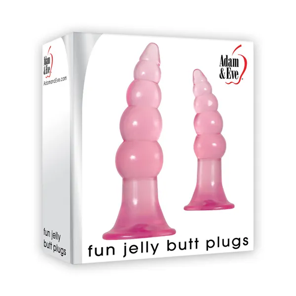 Anal plug Adam & Eve Jelly Butt Pink 2 Pieces