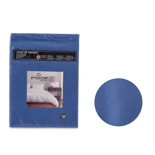 Antklodės užvalkalas be užpildo Gift Decor Mėlyna Lova 135 3 Dalys