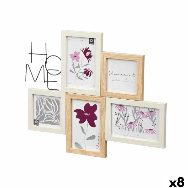 Фото рамка Gift Decor Натуральный Металл Деревянный MDF (8 штук)