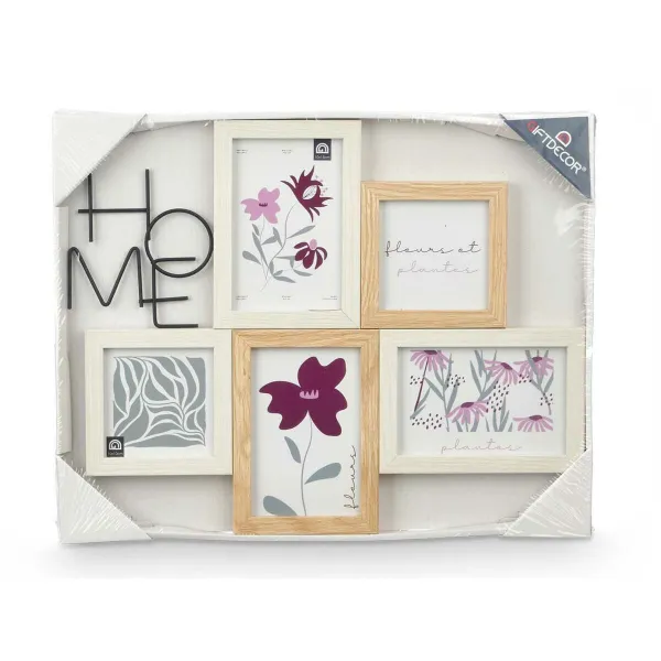 Фото рамка Gift Decor Натуральный Металл Деревянный MDF (8 штук)