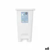 Мусорное ведро с педалью Белый Пластик 25 L (6 штук)