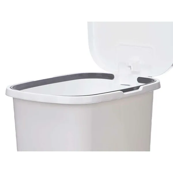 Мусорное ведро с педалью Белый Пластик 25 L (6 штук)