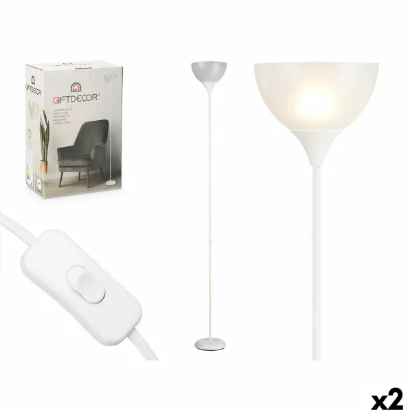 Grīdas lampa Gift Decor Balts 60 W 220-240 V 22 x 185 x 22 cm (2 gb.)