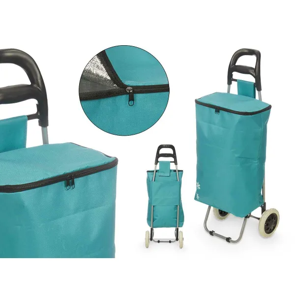 Ostoskärry Kinvara Turkoosi 32 L 94 x 9 x 34,5 cm (6 osaa)