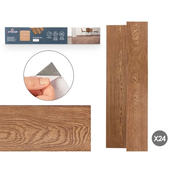 Vinyylit Gift Decor Parquet Ruskea 24 osaa