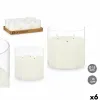 Svece LED Gift Decor Balts Caurspīdīgs 15 x 15 x 15 cm (AA) (6 gb.)