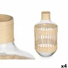 Decorative bottle Gift Decor Transparent Natural 18 x 34 x 18 cm (4 Units)