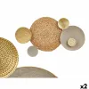 Настенный декор Gift Decor Коричневый Серый Металл 88,9 x 7 x 50 cm (2 штук)