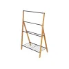 Free-Standing Towel Rack Kipit Black Metal Bamboo 60 x 90 x 37 cm 60 x 87 x 37 cm 4 Units