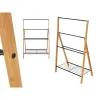 Vapaasti seisova kuivausteline Kipit Musta Metalli Bambu 60 x 90 x 37 cm 60 x 87 x 37 cm 4 osaa