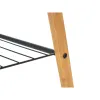 Free-Standing Towel Rack Kipit Black Metal Bamboo 60 x 90 x 37 cm 60 x 87 x 37 cm 4 Units