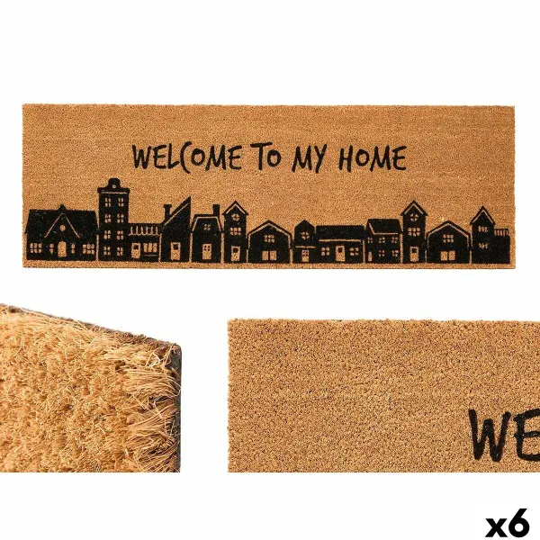 Durų kilimėlis Gift Decor My home Natūralus PVC Kokoso pluoštas 120 x 1 x 40 cm 40 x 10 x 120 cm (6 vnt.)