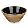 Bowl Gift Decor Black 24,3 x 10,5 x 24,3 cm (6 Units)
