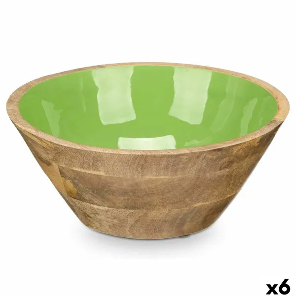 чаша Gift Decor Зеленый 24,3 x 10,5 x 24,3 cm (6 штук)