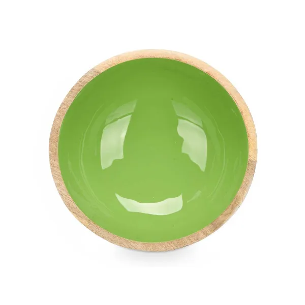 Bowl Gift Decor Green 24,3 x 10,5 x 24,3 cm (6 Units)