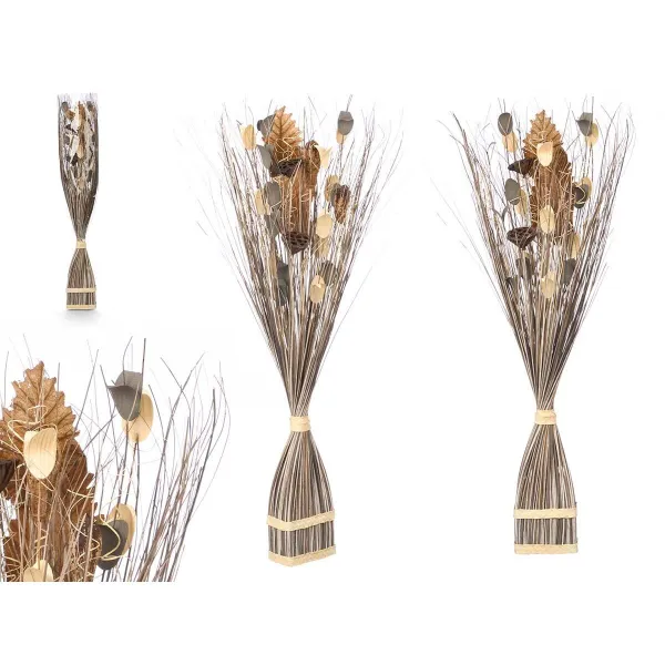 Декоративный цветок Gift Decor Серый 14 x 100 x 10 cm 8 x 100 x 18 cm (4 штук)