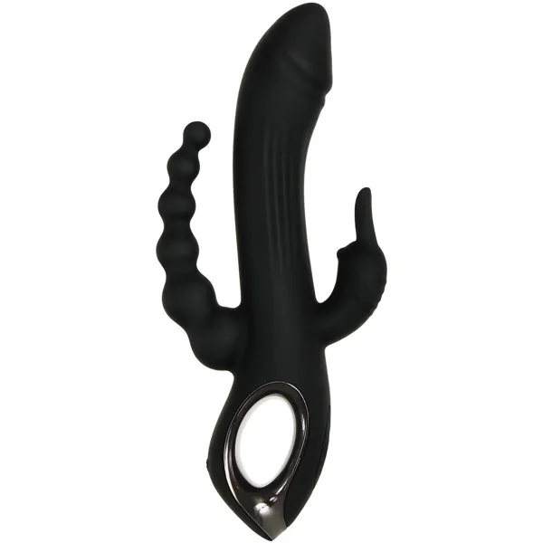 Double Penetration Stroker Evolved Trifecta Black