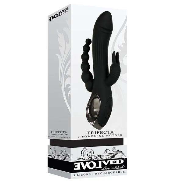 Double Penetration Stroker Evolved Trifecta Black