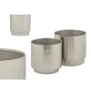 Set of pots Gift Decor Silver Iron 18 x 16,5 x 18 cm 16 x 15,5 x 16 cm (6 Units)