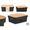 Универсальная коробка Kinvara Коричневый Чёрный Бамбук полипропилен (6 штук)