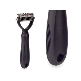 Dog Brush Mascow Black Silicone 6,5 x 17 x 3 cm 12 Units