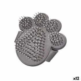 Dog Brush Mascow Grey 10,5 x 10 x 3 cm (12 Units)