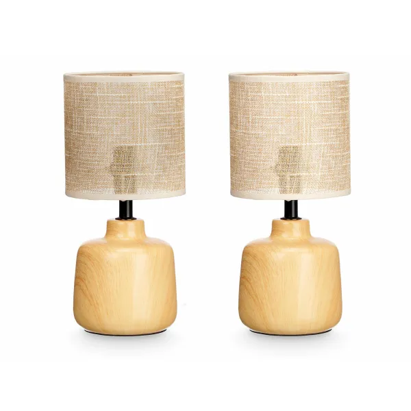 Galda lampa Gift Decor Brūns 60 W 2 gb.