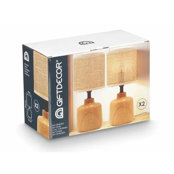 Stalinė lempa Gift Decor Ruda 60 W 2 vnt.