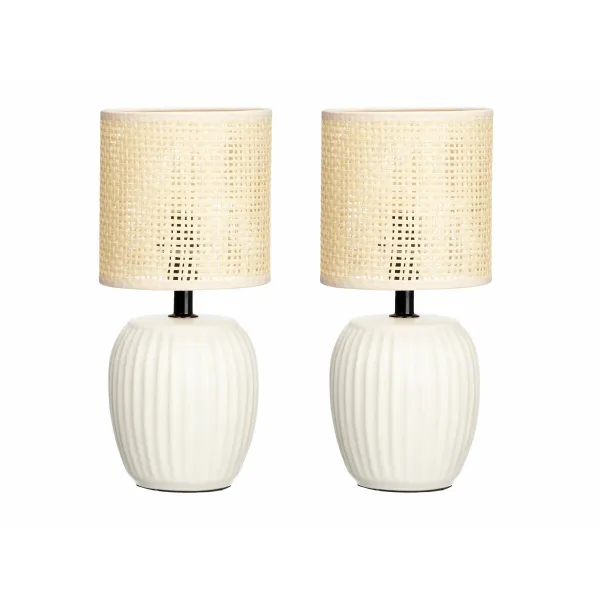 Laualamp Gift Decor Valge 60 W 2 Ühikut