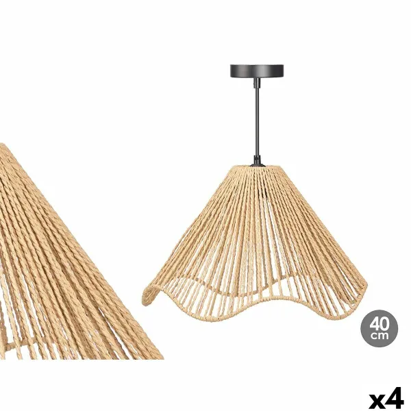 griestu gaismas Gift Decor Melns Dabisks Metāls Papīrs Plastmasa 40 W 40 x 25 x 40 cm (4 gb.)